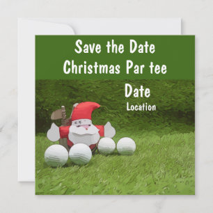 Festa de Natal de Golfe salve a data com Papais no
