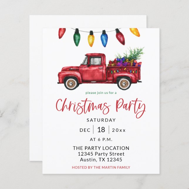 Festa de Natal de Truck & Lights (Frente/Verso)