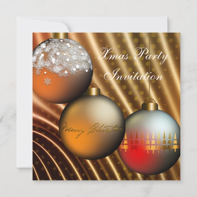 Festa de Natal do Convite para Natal (Frente)