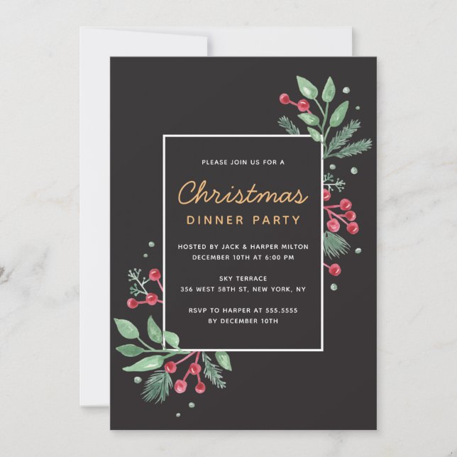 Festa de Natal do Winter Berries Greenery (Frente)