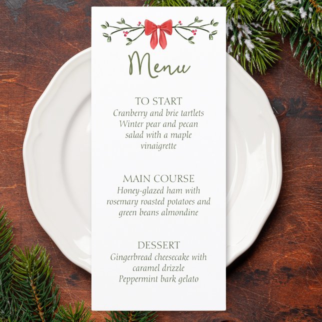Festa de Natal Elegante ou Menu de Casamento com A (Criador carregado)