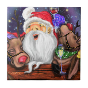 Festa de Natal Engraçada para Papais noeis e Rebe