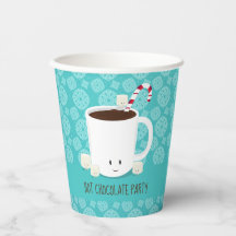 Festa de Natal Floco de Neve Chocolate Quente