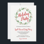 Festa de Natal Greenery Wreath Convite<br><div class="desc">Festa de Natal Greenery Wreath Convite</div>