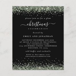 Festa de Natal Preta e Verde do Orçamento