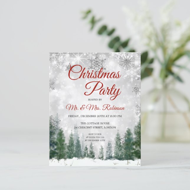 Festa de Natal Silver Winter Wonderland  (Em pé/Frente)