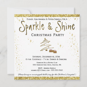 Festa de Natal, Sparkle, Convite