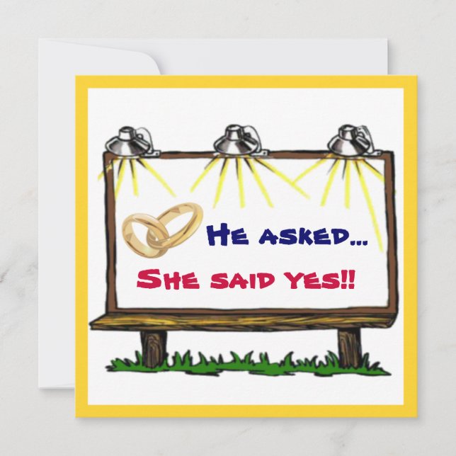 Festa de noivado de Anúncio de Outdoor (Frente)