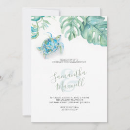 Festa de noivado de Tema da Praia Inventa Aquarela