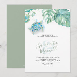 Festa de noivado de Tema da Praia Inventa Aquarela