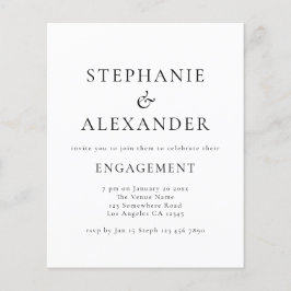 Festa de noivado de Texto Simplesmente do Orçament