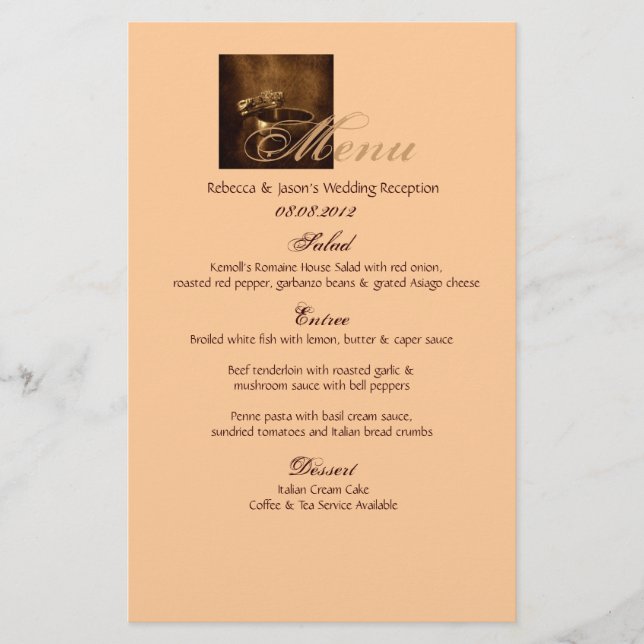 festa de noivado rústica dos anéis do casamento vi (Frente)