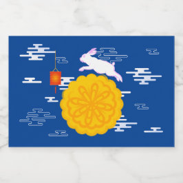 Festa de outono de médio Coelho da Lua Saltando