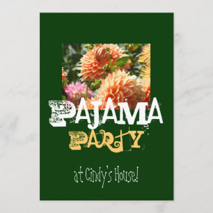 Festa de Pijamas na Casa do Seu Nome! Convites