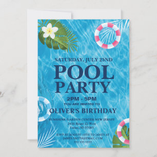 Festa de Piscina de Verão, Convite para Natação de