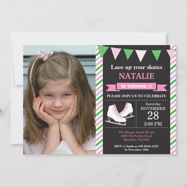 Festa de primeiro aniversario de Convite para Aniv (Frente)