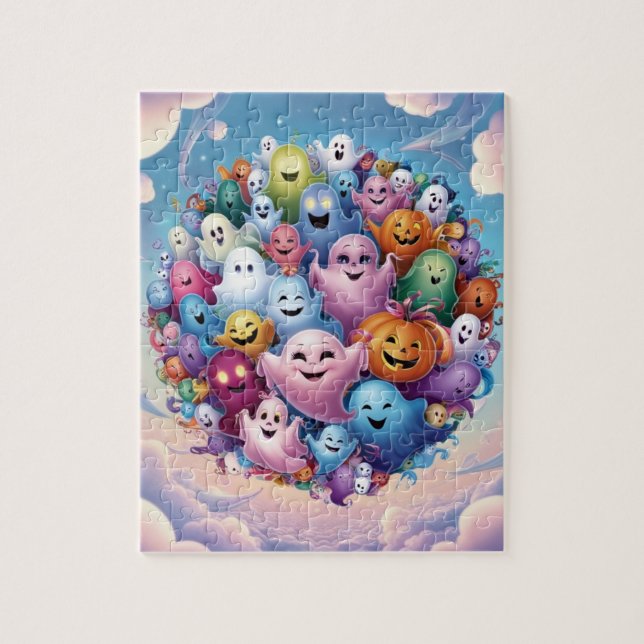 Festa de Quebra-cabeça do Halloween: Divertido dem (Vertical)