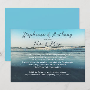 Festa de Recepção do Anúncio de Casamento Azul Mar