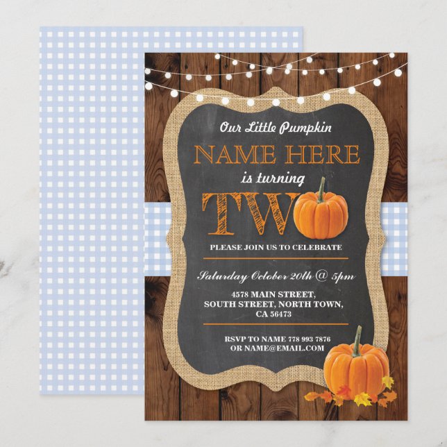 Festa de segundo aniversário de Bomba Dois Convite (Frente/Verso)