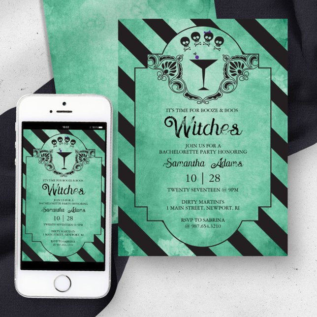 Festa de solteira Adultos Convites de Halloween (Criador carregado)