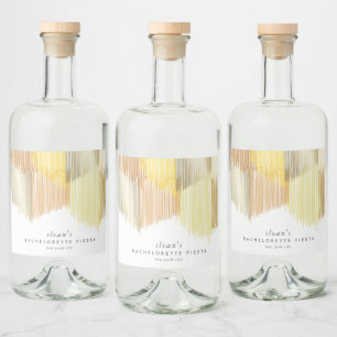 Festa de solteira de Fringas Modernas Amarelas do 