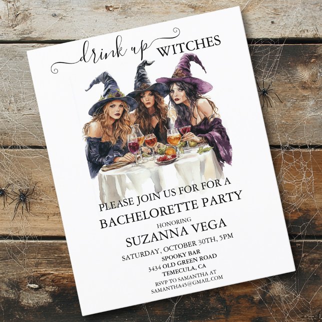 Festa de Solteira de Halloween Bruxa (Criador carregado)