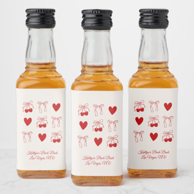 Festa de solteira doce de cereja do Arco vermelho (Garrafas)