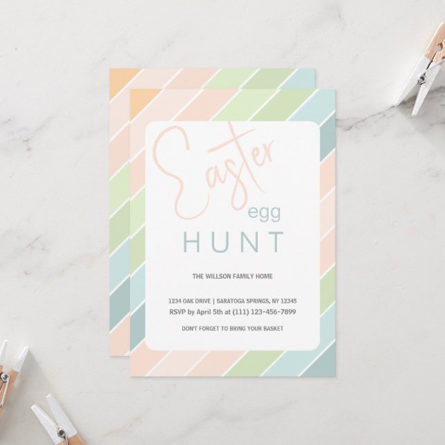 Festa de Sorvete de Caça ao Ovo de Páscoa (Frente/Verso In Situ)