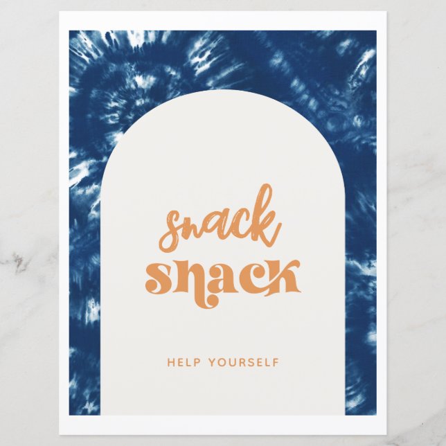 Festa de Surf Tie Dye | Sinal de pilha (Frente)