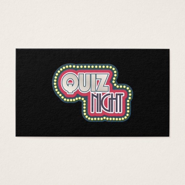 Festa de Trivialidades Noturnas do Quiz (Frente)