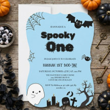 Festa de um ano de Halloween assustadora