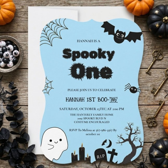 Festa de um ano de Halloween assustadora (Criador carregado)
