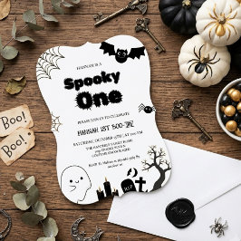 Festa de um ano de Halloween assustadora