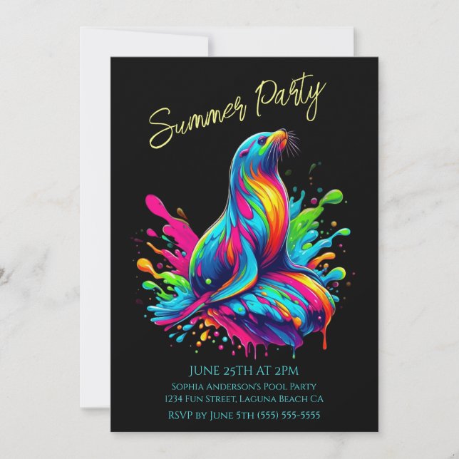 Festa de Verão - Convite à Abertura do Leão do Mar (Frente)