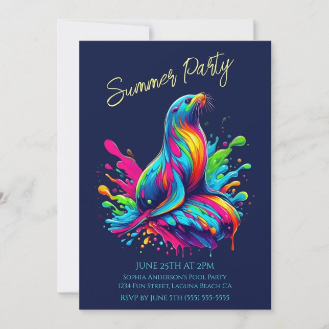 Festa de Verão - Convite à Abertura do Leão do Mar (Frente)