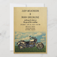 Festa de Vintage Biker, Convite para Casamento de 