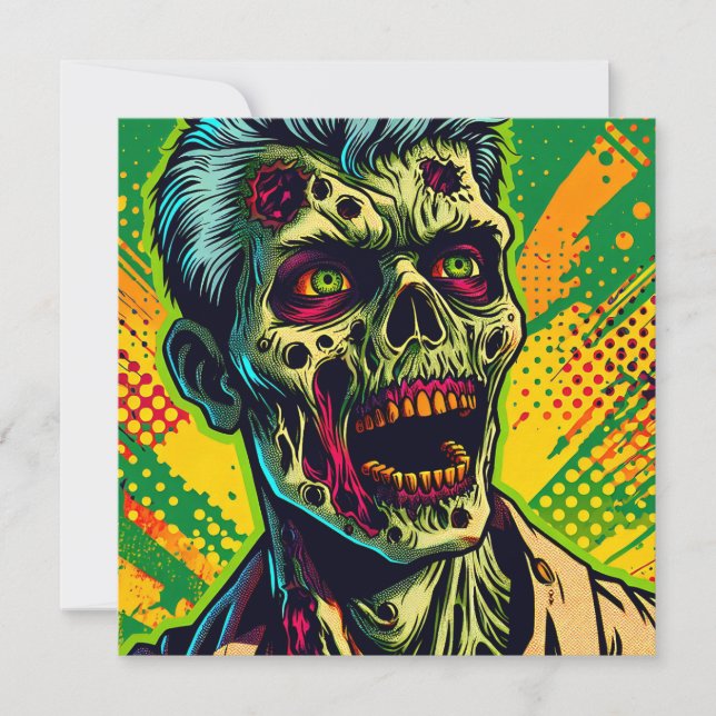 Festa de Zombie Halloween Spooky (Frente)