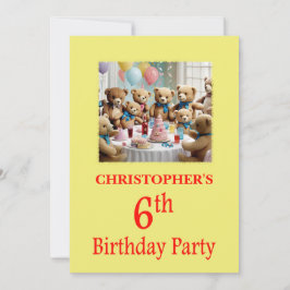 Festa dos Ursos do Convite de aniversário 6