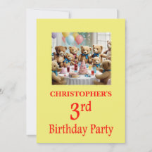 Festa dos Ursos do Convite de festas aniversário d