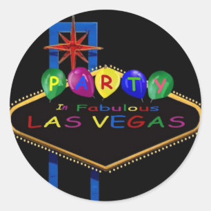 Festa em Las Vegas fabulosa com adesivos Balões