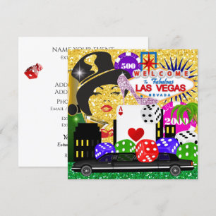 Festa em Vegas - Convite para Cassino / Pôquer