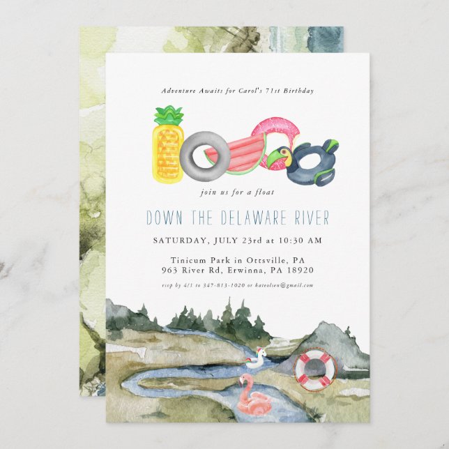 Festa Flutuante do Rio | Flutuações de Aquarelas (Frente/Verso)