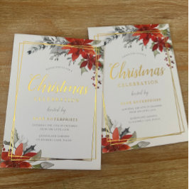 Festa Geométrica de Natal Moderna Dourada