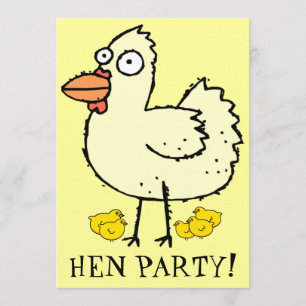 Festa Hen! Convite para Pintinhos e Bachelorette H