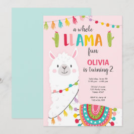 Festa inteira de Alpace do convite do aniversário