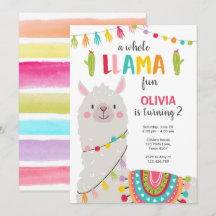 Festa inteira de Alpace do convite do aniversário