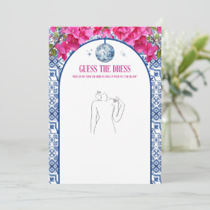 Festa Mama Mia Hen Adivinha Cartões De Vestido