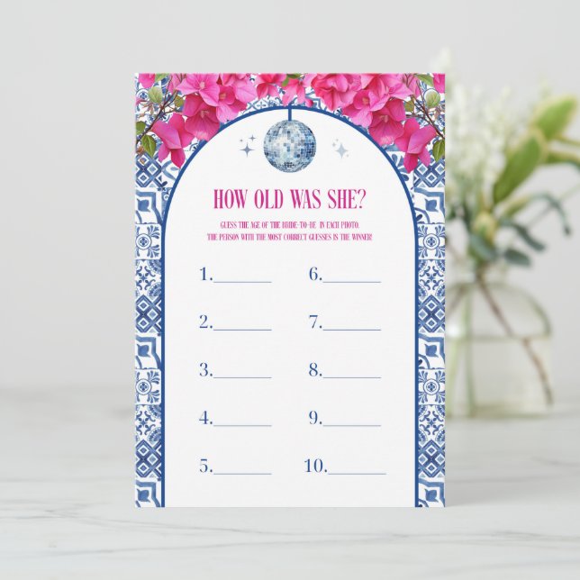 Festa Mama Mia Hen Com Que Idade Ela Tinha Cartões (Em pé/Frente)