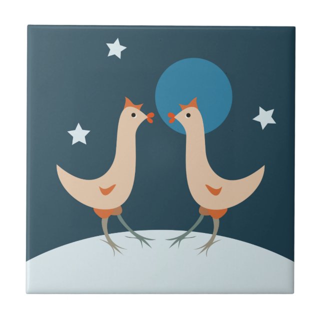 Festa Noturna das Galinhas Galinha da Lua Engraçad (Frente)