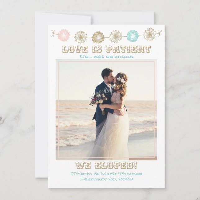 Festa Pastel O Amor é Paciente Nós Fugimos com Fot (Frente)